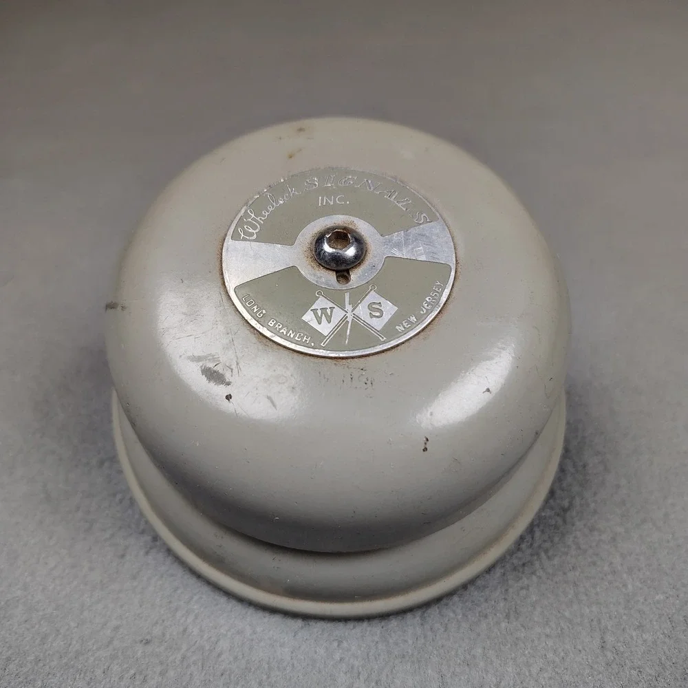 Vintage Wheelock‎ Bell Signal Engineering Alarm Gray USA Heavy Duty Untested